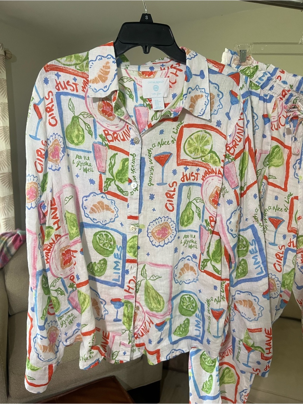 **Cynthia Rowley 100% Linen 2-Piece Set | XL** - Picture 2 of 5
